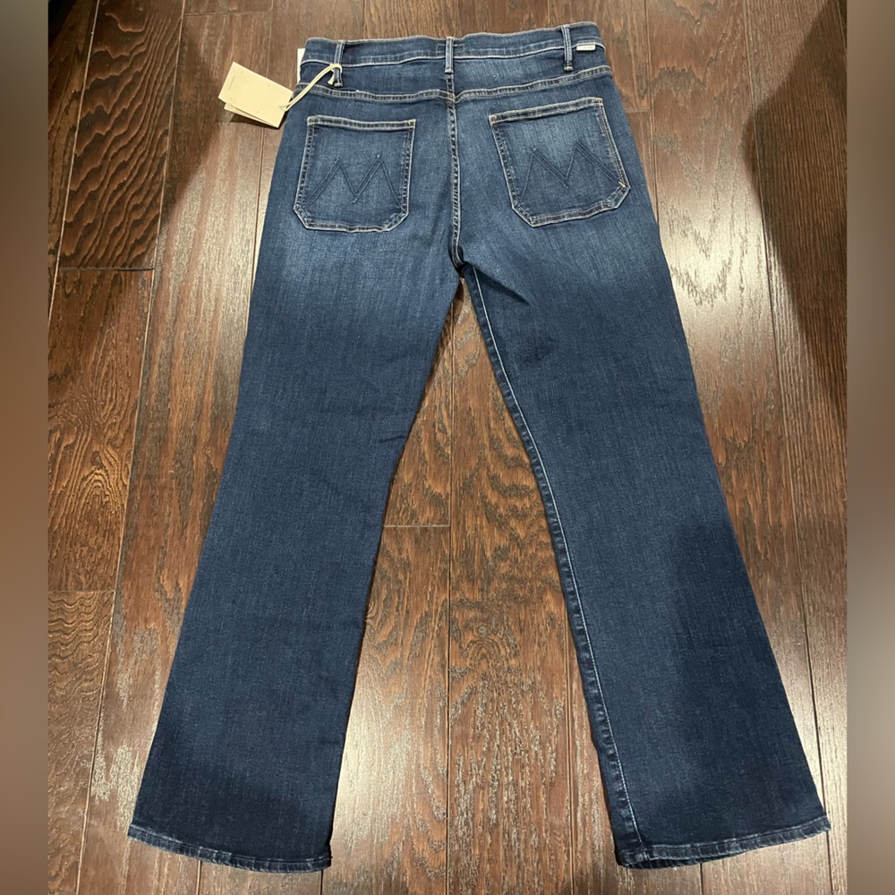 Mother Patch Pocket Insider Flood Jeans Women Size 32  English  Chic - Picture 8 of 14